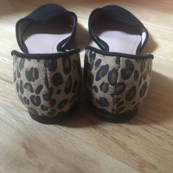 Betsey Johnson black and leopard print flats - Picture 4 of 7
